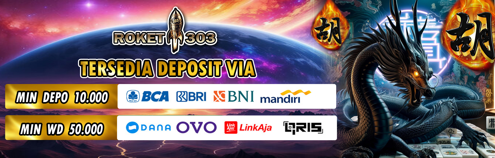 Slot Roket303 Deposit Qris & Emoney Tercepat